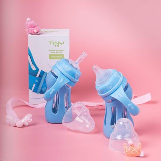 Bình Sữa Thủy Tinh Cổ Cong Tiny Baby 180ml