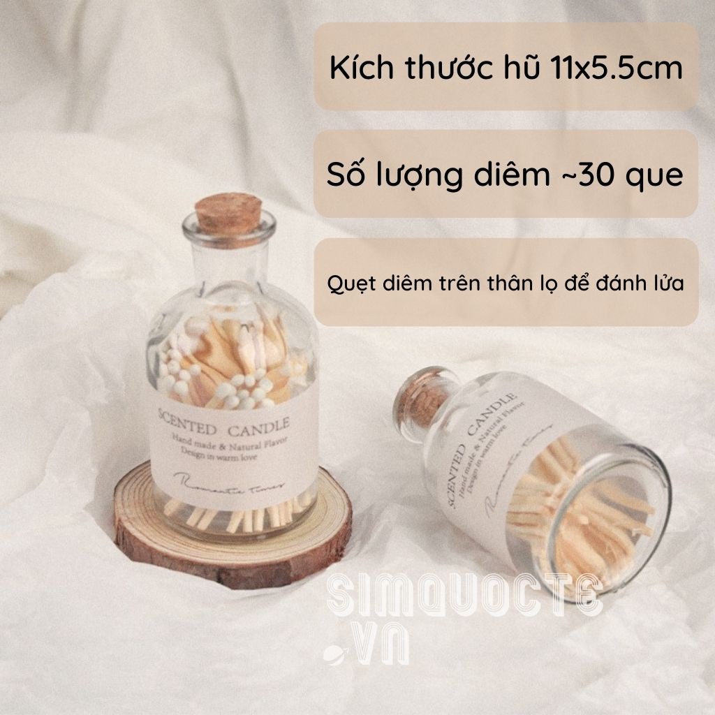 Nến thơm tinh dầu thiên nhiên hũ tượng thạch cao sang trọng