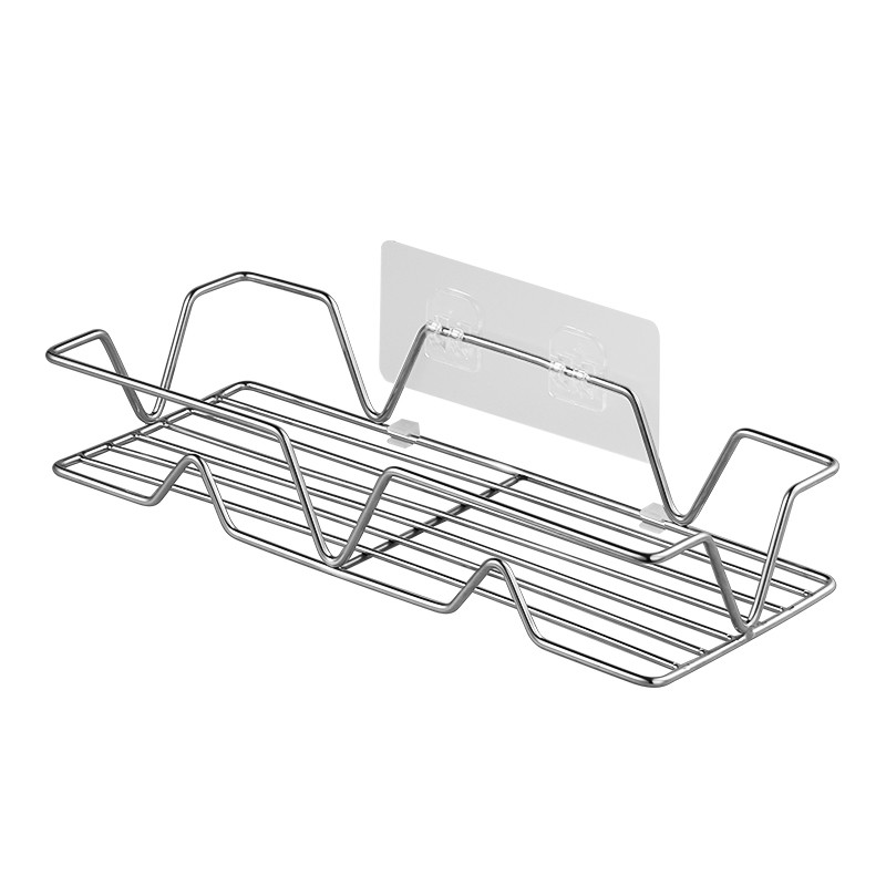 Giá treo đồ Inox 304 dán tường để dầu gội sữa tắm kích thước 30cm - OENON