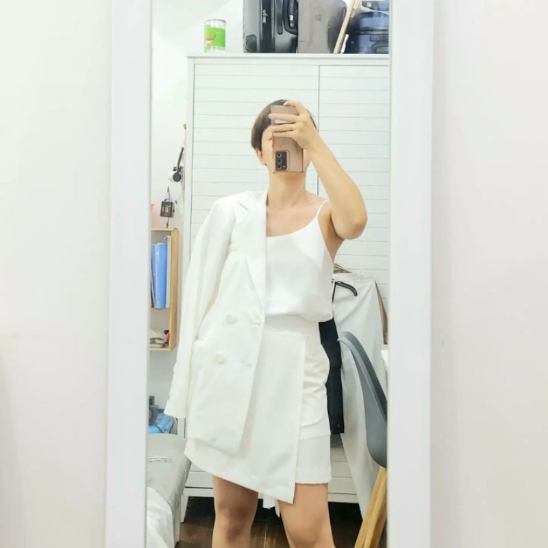 Hy.basic Áo cami lụa freesize/ Áo hai dây lụa freesize