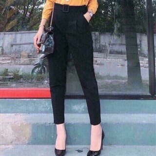 Quần tây baggy nữ lưng cao