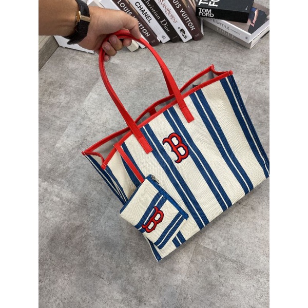 Túi tole MLPi  Boston Stripe chữ B