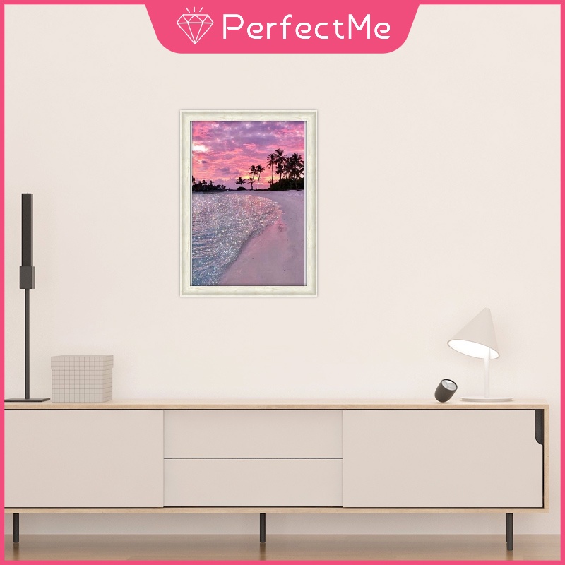 Bộ Tranh Đính Đá 5D Tự Làm Hình Phong Cảnh Biển 30x40cm Trang Trí Nhà Cửa