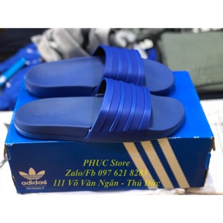 Dép Adidas 3 sọc màu xanh