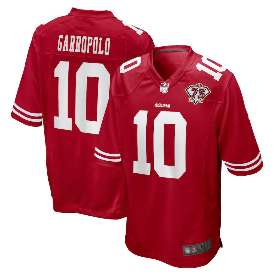 Áo thun thể thao WD 75th San Francisco 49ers NFL Jersey