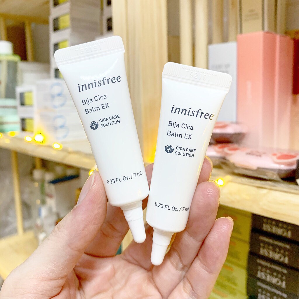 Kem Chấm Mụn Dịu Da Innisfree Bija Cica Balm EX Tuýp 7ml Mẫu Mới