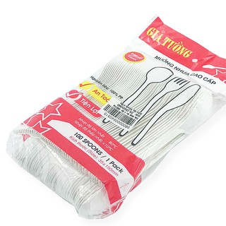 Thìa nhựa dùng 1 lần - cọc 100c
