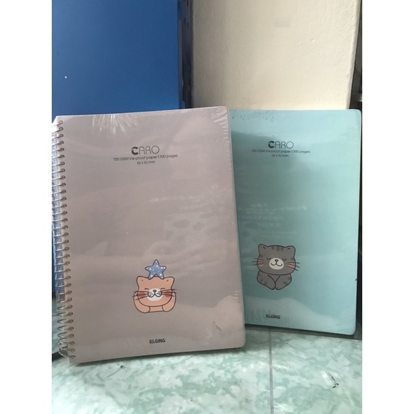 Sổ lò xo đơn A4 Caro Klong 300 trang_591 giấy siêu dày