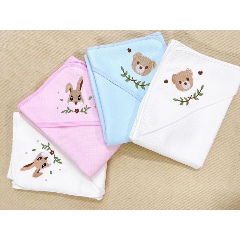 Chăn ủ choàng cho bé Bebe Comfort cotton trần bông 80x80cm [ babyboo]