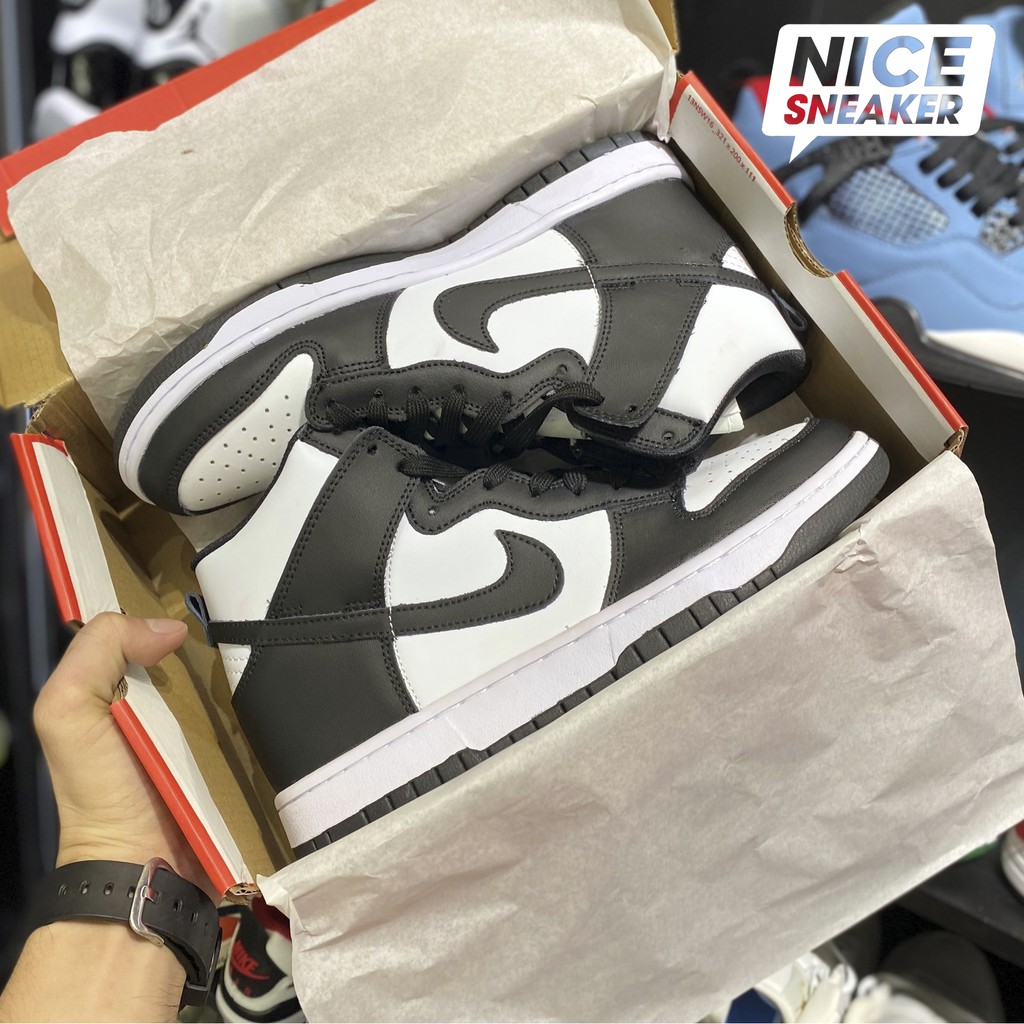 Giày sneaker cổ cao : Sb dunk high Black White ( trắng đen ) | Bản 1:1 chuẩn .