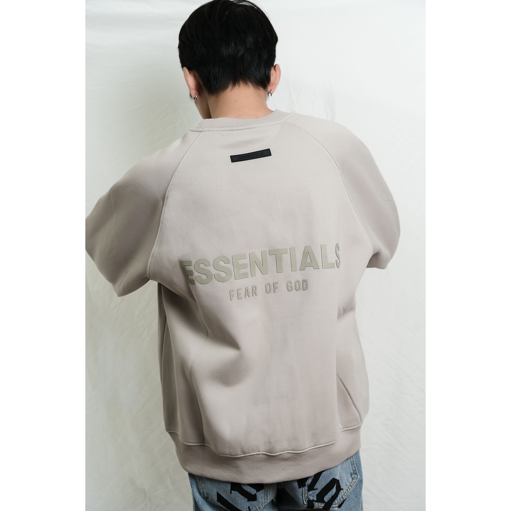 Áo sweater FEAR OF GOD ESSENTIALS SS21 pullover unisex nam nữ chất liệu nỉ bông form rộng | BigBuy360 - bigbuy360.vn
