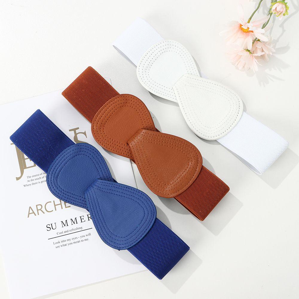 MAXG Thắt Lưng Thời Trang Bản Rộng Co Giãn Có Móc Hình Nơ