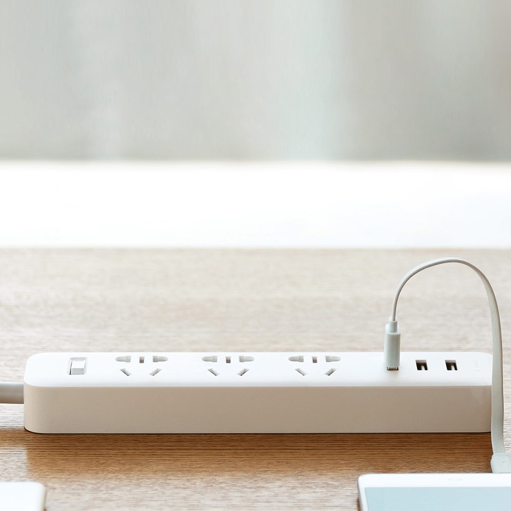 Ổ cắm điện nguồn Xiaomi Mi thông minh di động 3 cổng USB sạc nhanh nối dài