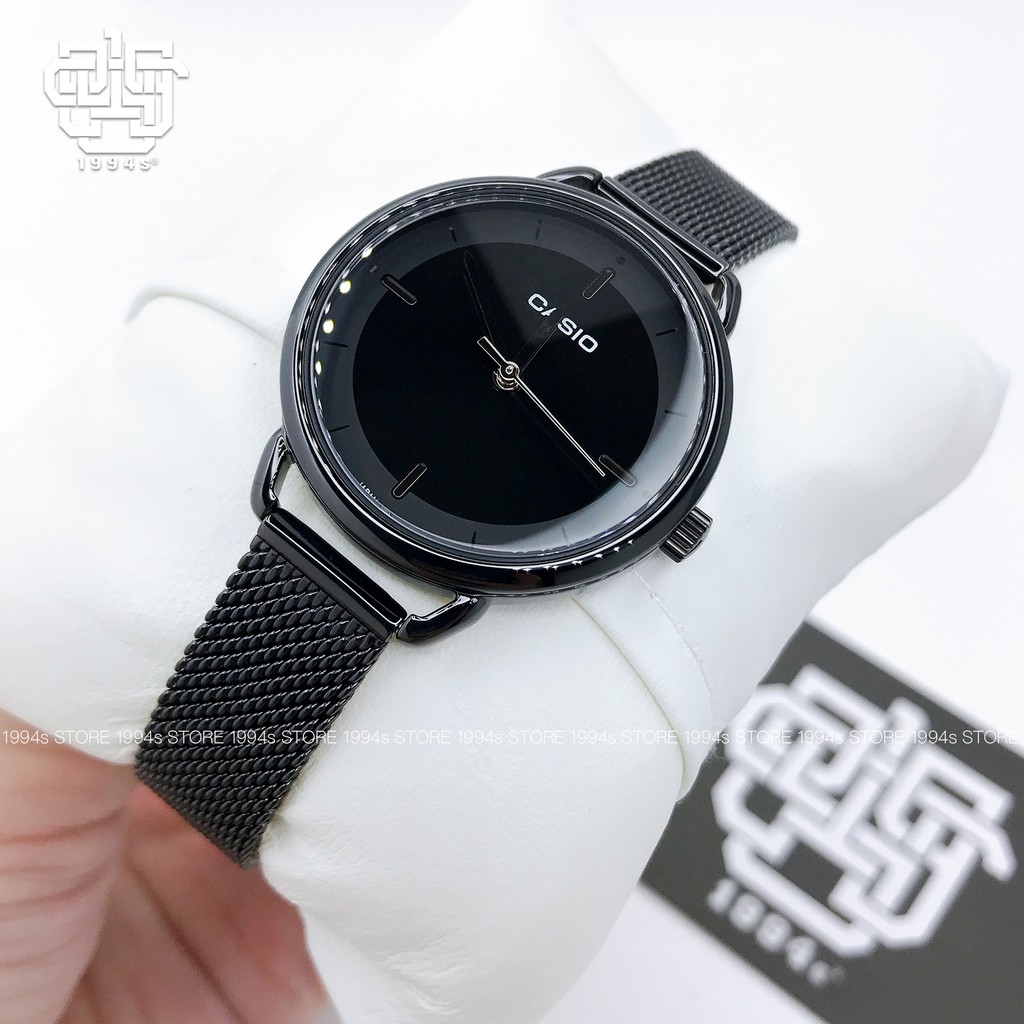 Đồng hồ nữ Casio LTP-E413 / LTP-E413MB-1A dây thép không gỉ, chống nước 50m, size 32mm, hàng chính hãng