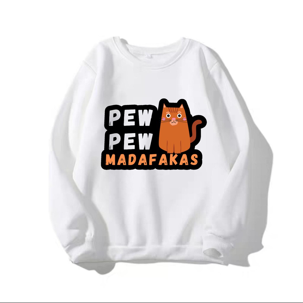 ÁO SWEATER UNISEX IN PEW PEW 2 (NHIỀU MÀU)
