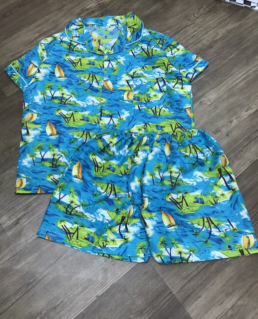 [Sỉ 4x,5x]Bộ PIZAMA HOA QUẢ NAM NỮ (CÓ SIZE)[Ảnh thật+video] | BigBuy360 - bigbuy360.vn