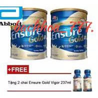 Hộp Quà Abbott: 2 Sữa Bột Ensure Gold (850g) + 2 Chai Sữa Nước Ensure Vigor (237ml)