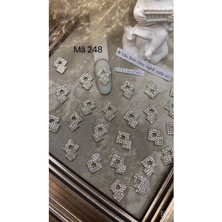 Charm cao cấp mã 245_ mã 254, phụ kiện gắn móng tay