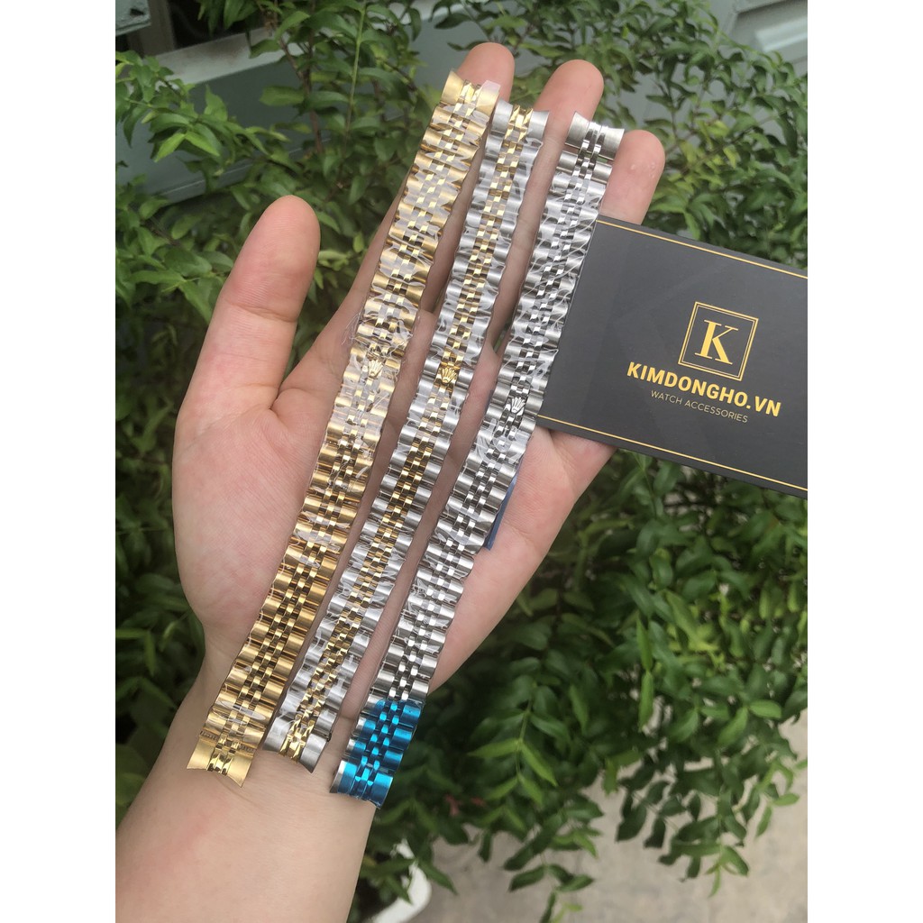Dây đồng hồ ROLEX nữ size 13 13mm đúc đặc inox không gỉ