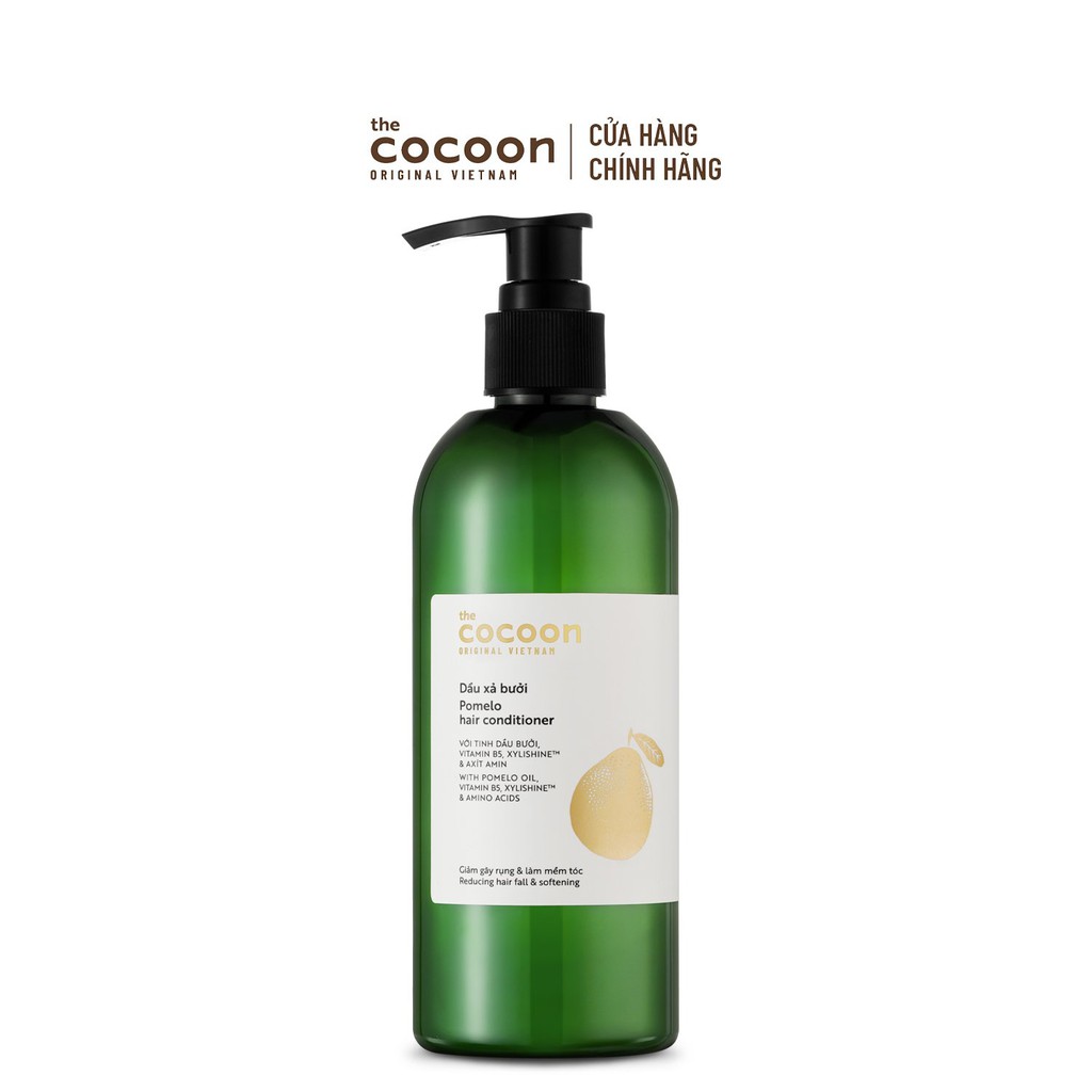 SPECIAL COMBO gội xả bưởi không sulfate giảm gãy rụng tóc Cocoon - tặng 1 nước dưỡng tóc tinh dầu bưởi Cocoon 140ml