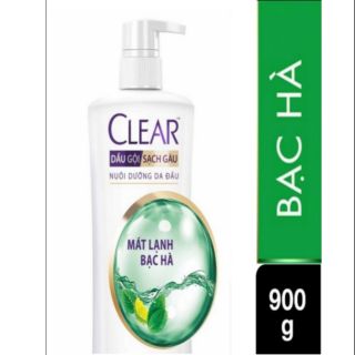 Dầu Gội Clear Sạch Gàu Bạc Hà Mát Lạnh chai 880g
