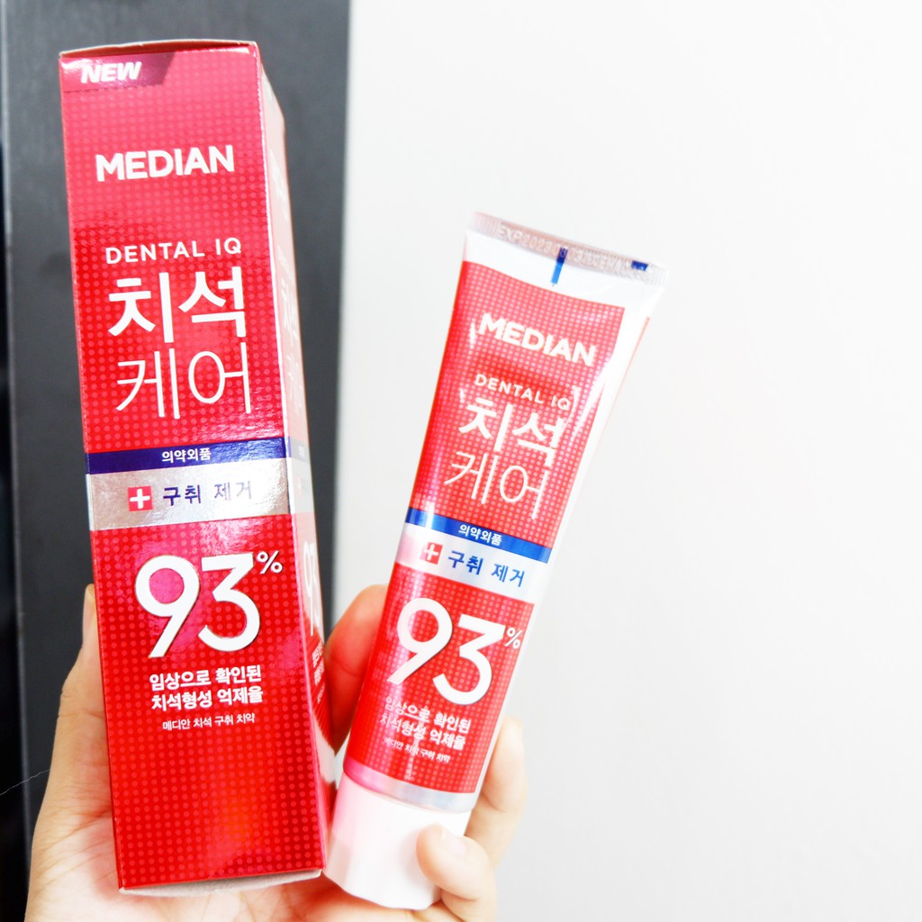 Kem đánh răng Median Hàn Quốc Dental IQ 93% giúp răng trắng sáng NPP TIDO88