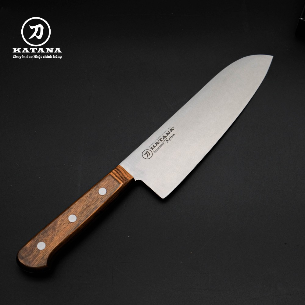 Dao bếp thái đa năng KATANA Reiwa Santoku THÉP NHẬT chính hãng - KATA301 (180mm)