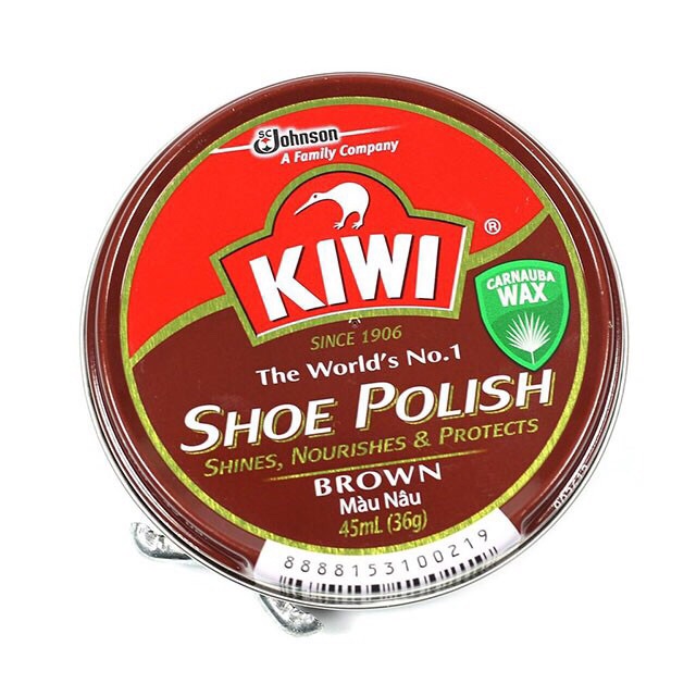 Xi Đánh Giày Đen Kiwi - Sáp Đánh Bóng Giày Da - Sáp Lau Giày - Xi Đen 45ML