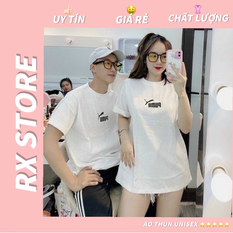 (Ảnh thật) Áo phông Pu ma basic freesize nam nữ dáng rộng chất đẹp