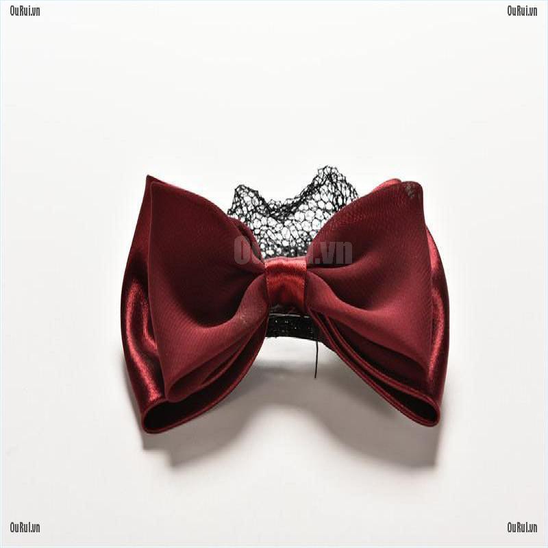 (FCC) Kẹp Tóc Phối Lưới Nơ Thời Trang Cho Nữ