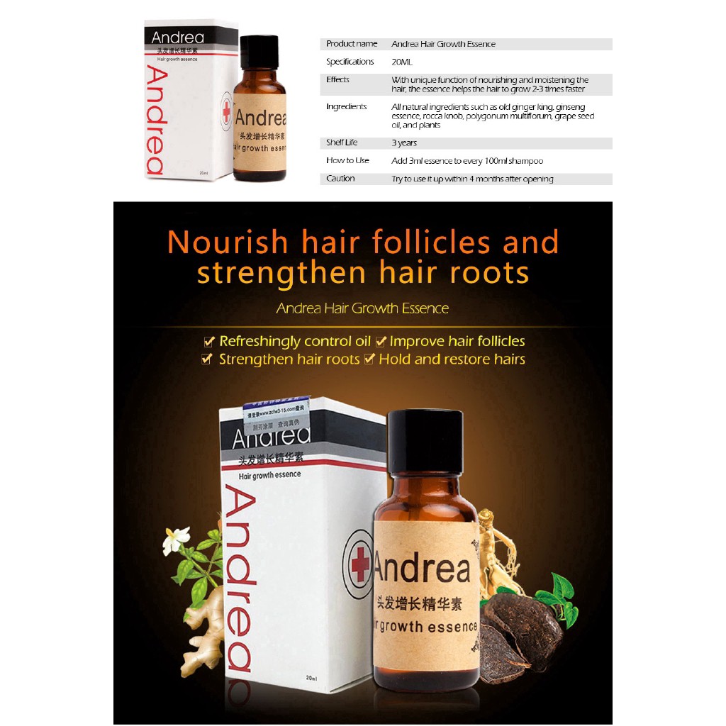 Tinh chất dưỡng tóc gốc Andrea nguyên chất đậm đặc chống rụng tóc Liquid Essence Oil 20ml