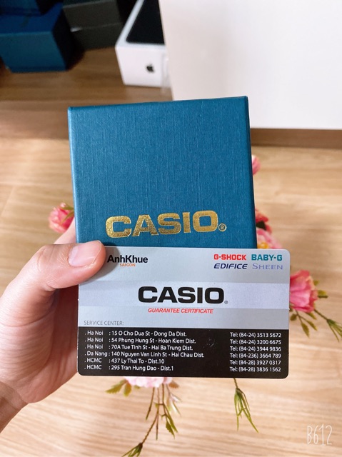 Đồng hồ dây kim loại nữ chính hãng Casio