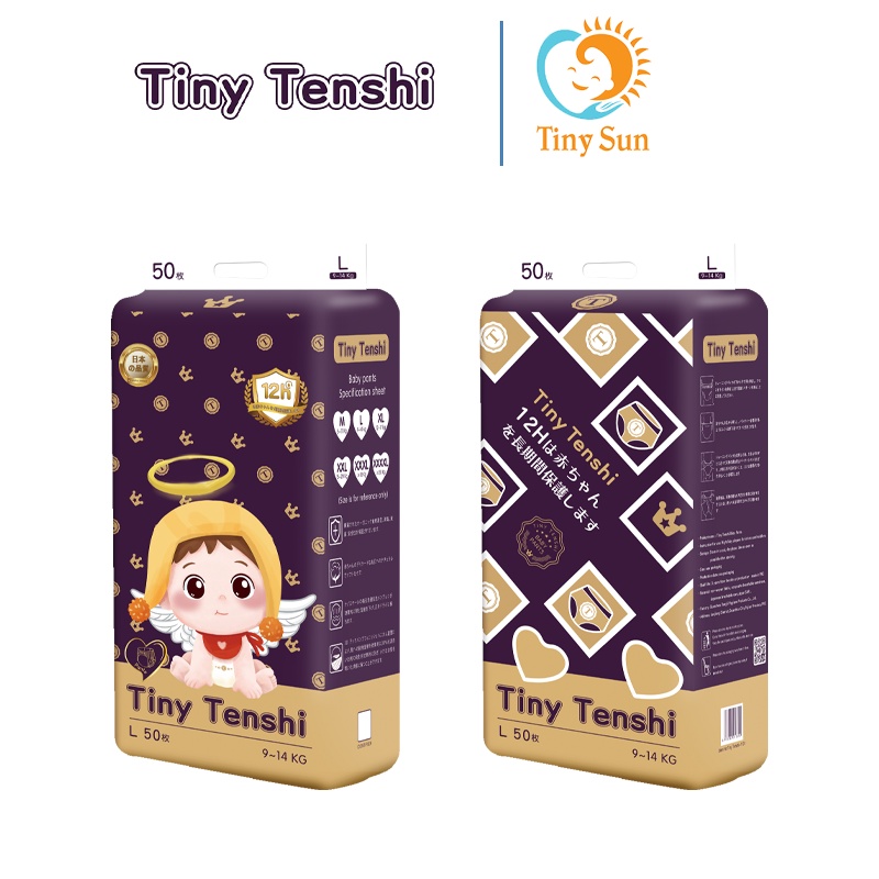 Tã Bỉm Quần/Dán Tiny Tenshi Newborn50/S50/M50/L50/XL50/XXL50/XXXL50/XXXXL50/5XL50 - Bỉm Giá Sỉ