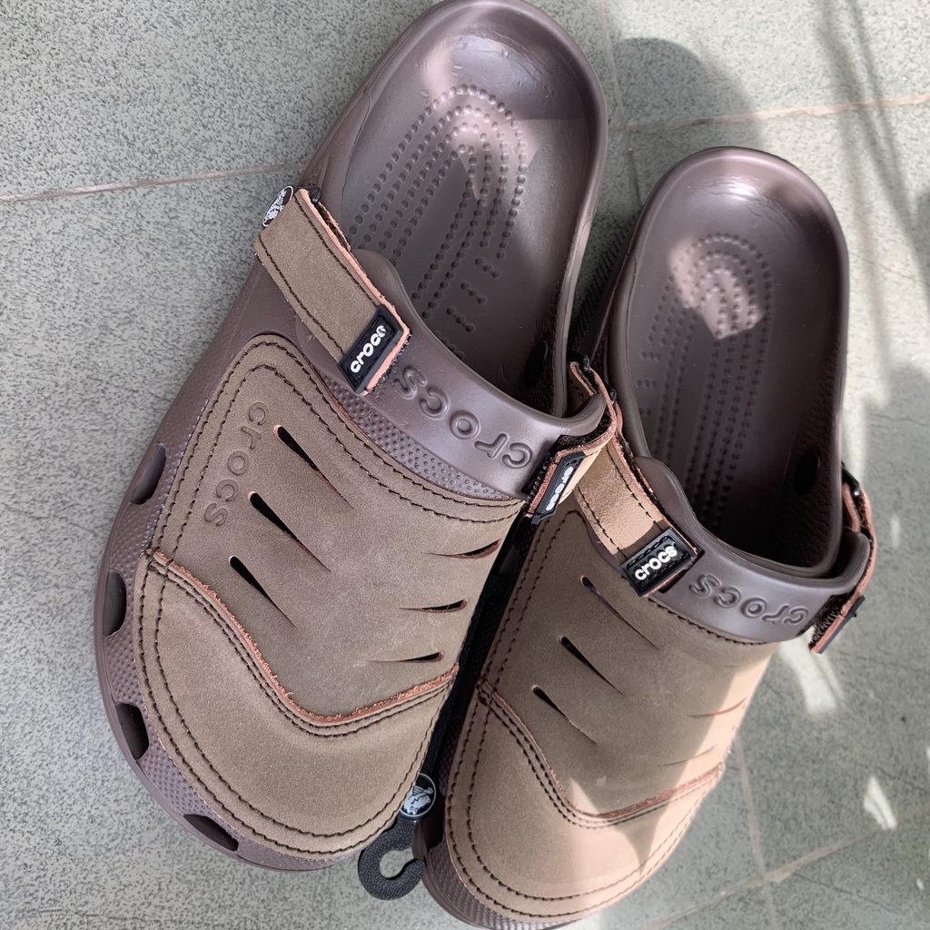 Dép sục đi mưa chống hôi chân Yukon Sport Clog màu Nâu nhạt cho nam | BigBuy360 - bigbuy360.vn