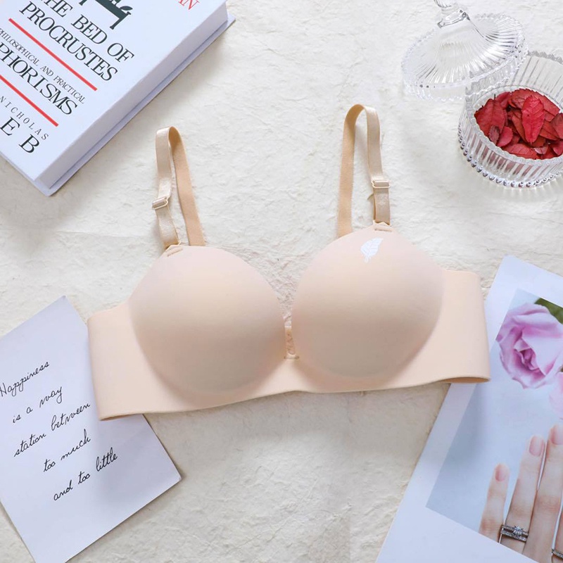 Áo lót nâng ngực cao su non lông vũ sang xịn mịn đệm bàn tay 3cm