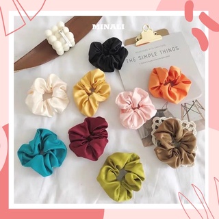 Dây Cột Tóc Bằng Vải Satin Nữ Tính Cho Nữ MINALI