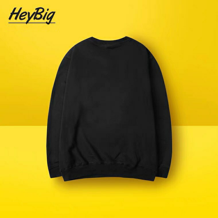 Áo sweater nam nữ HeyBig Áo nỉ lót lông dài tay form rộng unisex in hình Gấu HipHop