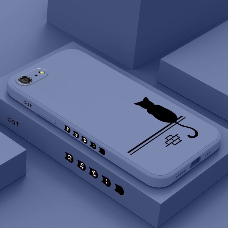 Ốp Điện Thoại Silicone Dẻo In Hình Mèo Năm Mới Cho IPhone 8 7 6 6S Plus SE 2020