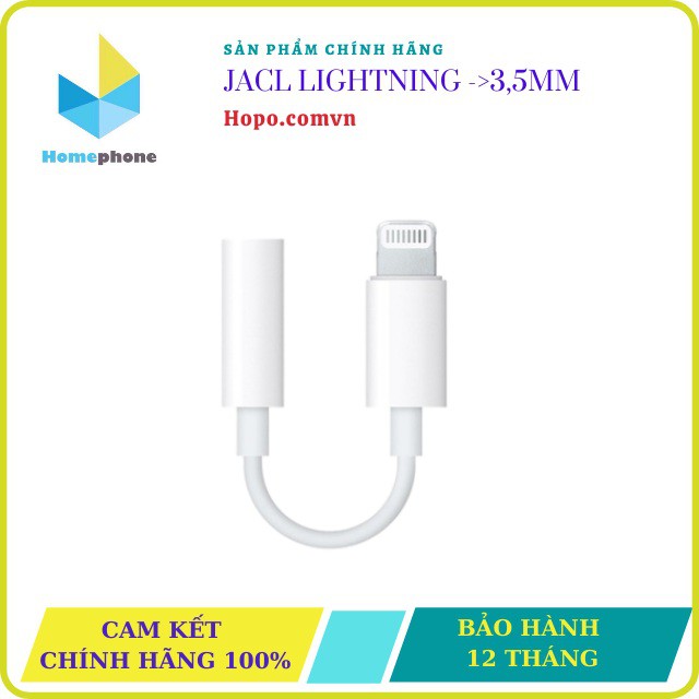 [CHÍNH HÃNG] Jack Chuyển Đổi Bóc Máy Lightning 3.5mm