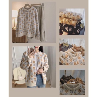 Áo khoác len Cardigan vintage