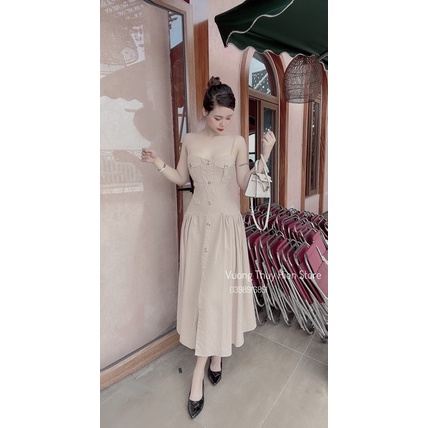 [ Hot ] Váy đũi 2s túi ngực sang chảnh