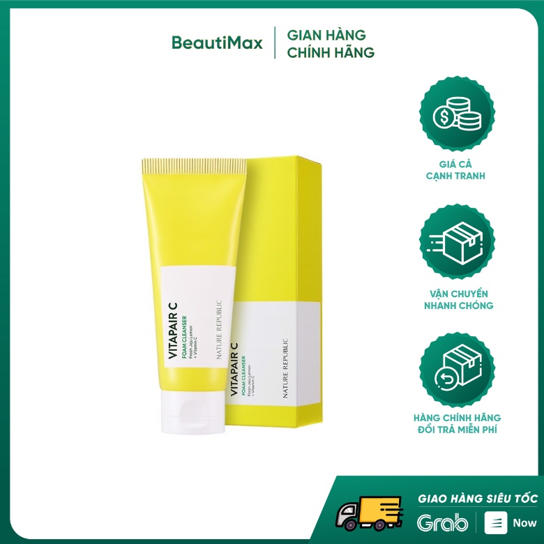 Sữa Rửa Mặt Dưỡng Sáng Da Nature Republic Vitapair C Foam Cleanser 150ml