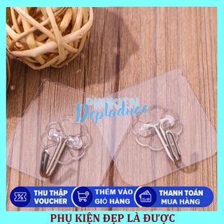 Combo 10 Móc Dán Tường Trong Suốt Độ Bám Chắc Chắn