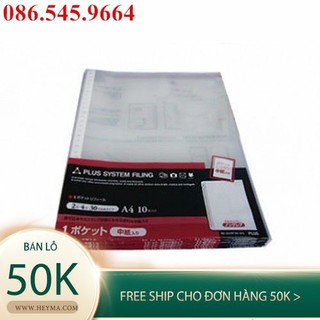 Túi sơ mi đục lỗ Plus (10 chiếc/tập)
