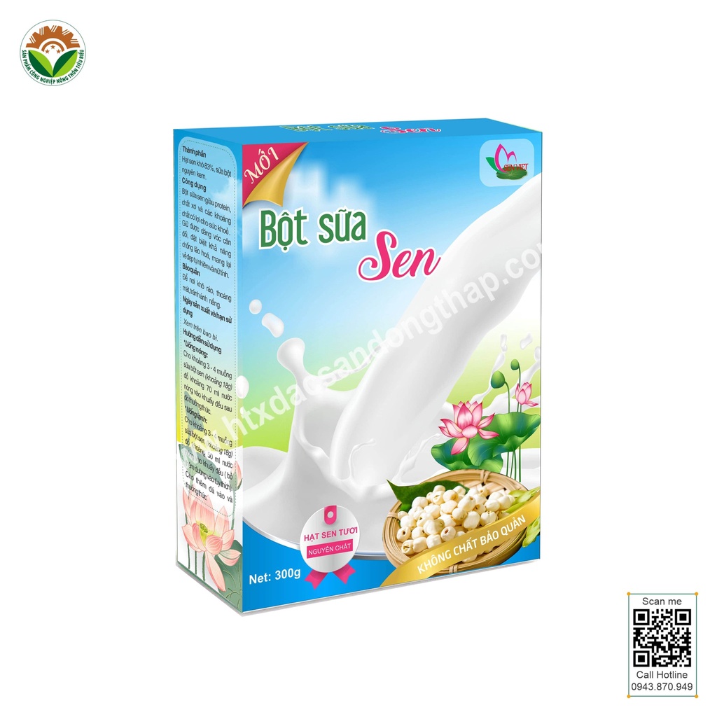 BỘT SỮA SEN – 300 Gram