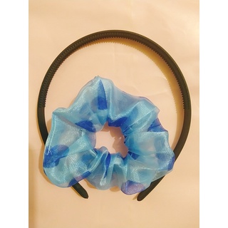 Buộc tóc, cột tóc vải scrunchies voan lưới