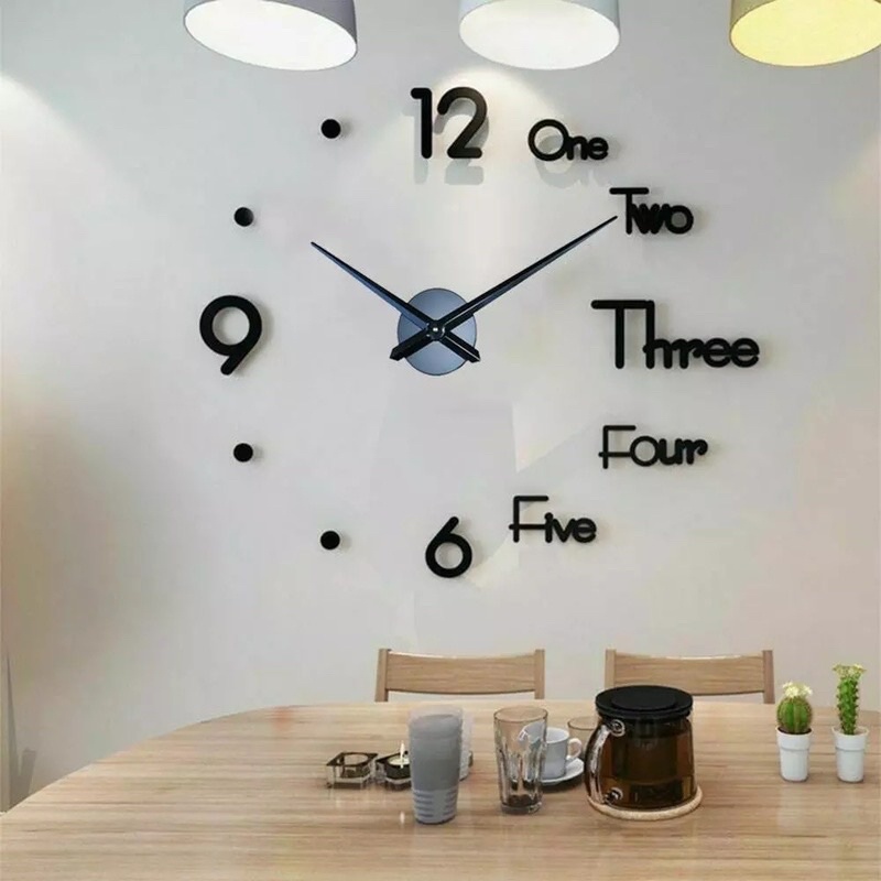 Đồng hồ dán tường 3D, Treo Tường trang trí decor phòng đẹp.