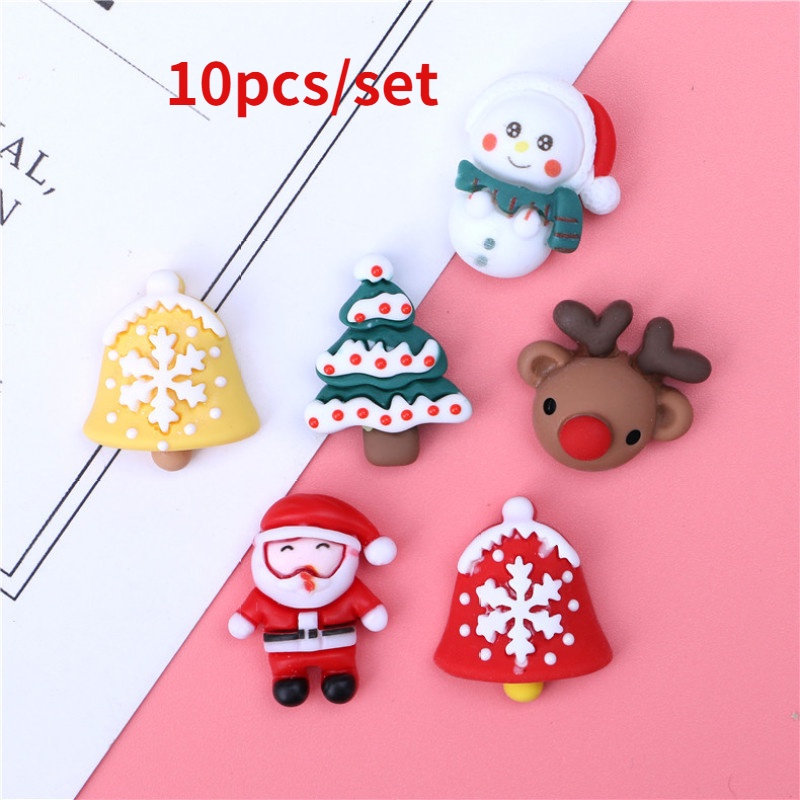 Set 10 phụ kiện trang trí tóc phong cách Giáng sinh xinh xắn