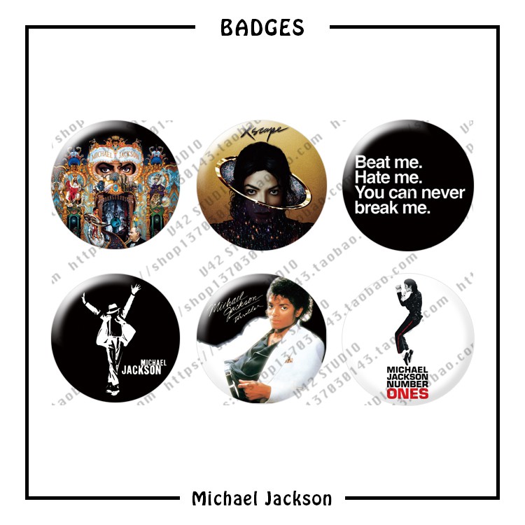 Huy Hiệu Hình Michael Jackson Mikeson 11