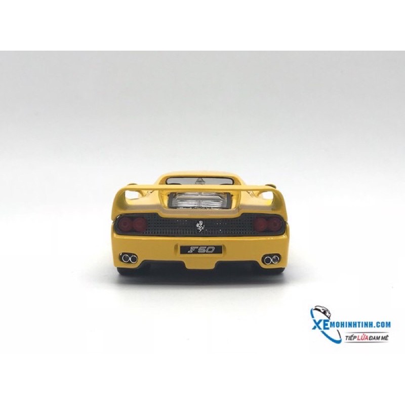 Xe Mô Hình Ferrari F50 1:24 Bburago (Vàng)